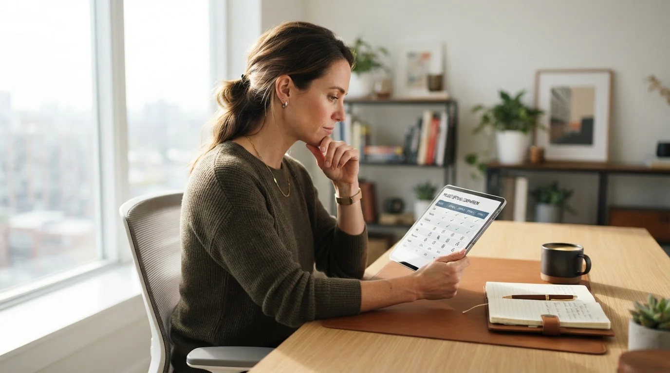 Person reviewing UK casino operator comparison on tablet