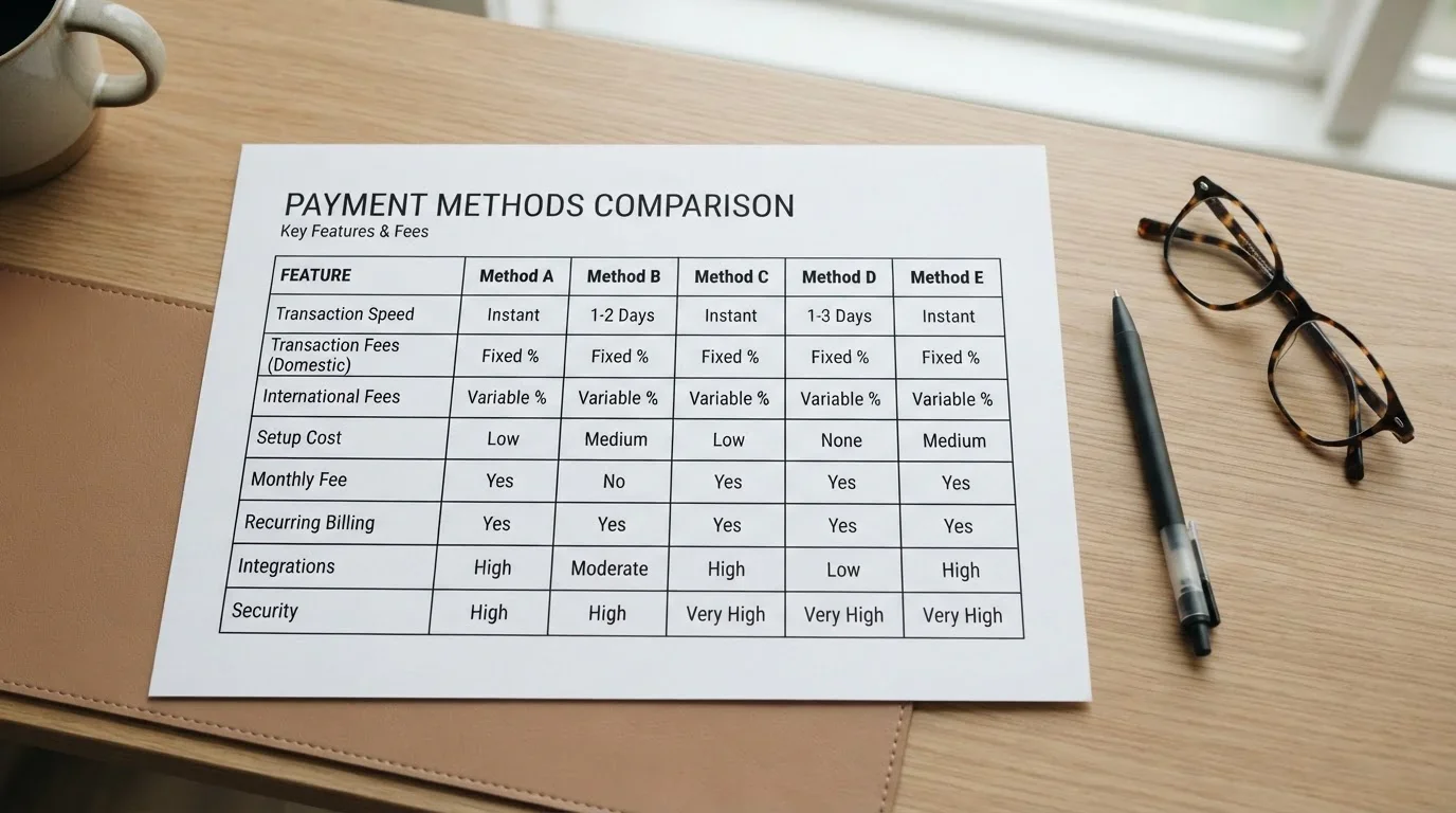 Comparison table showing UK casino payment methods with withdrawal times and coverage data