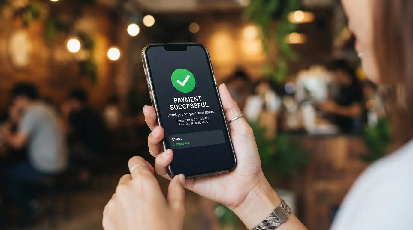 Close-up of smartphone showing PayPal app with casino transaction notification