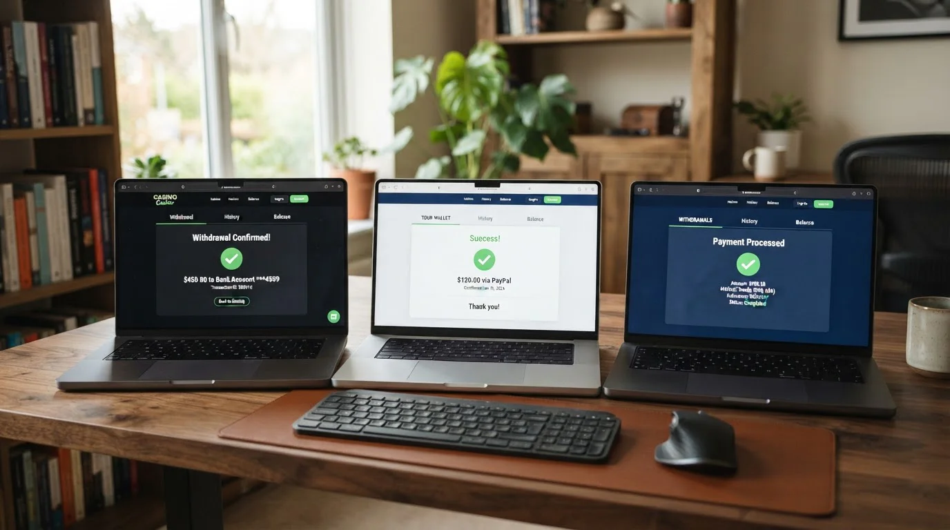 UKGC-licensed casino brands displaying Trustly instant withdrawal confirmations