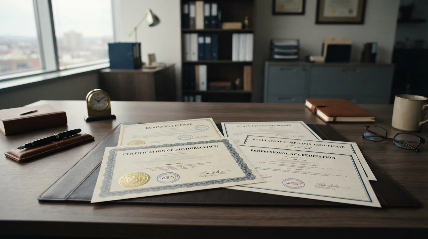 UKGC licence certificate and regulatory compliance documents