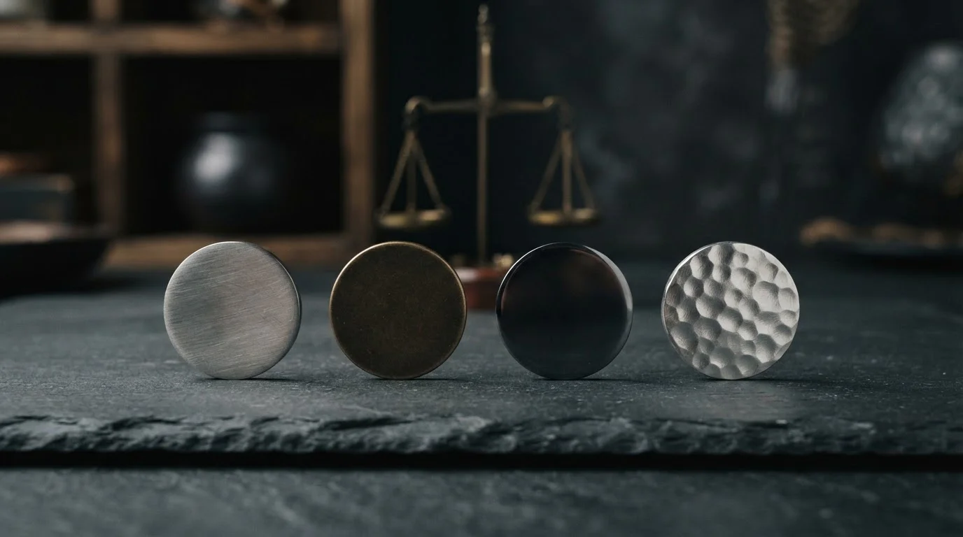 Abstract tokens representing different cryptocurrencies weighed against each other on a desk